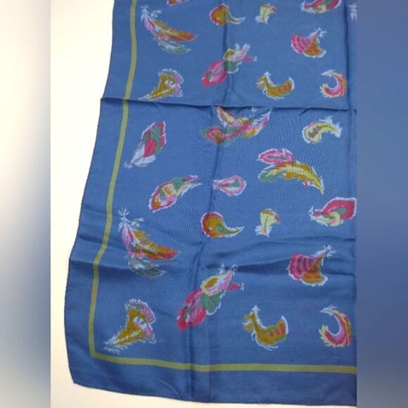Liberty of London Vintage Silk Scarf Feathers - Picture 4 of 15